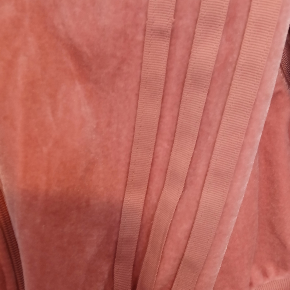 Adidas Originals Velvet Vibes SST Zip Track Jacket In Raw Pink Size L - Picture 4 of 5